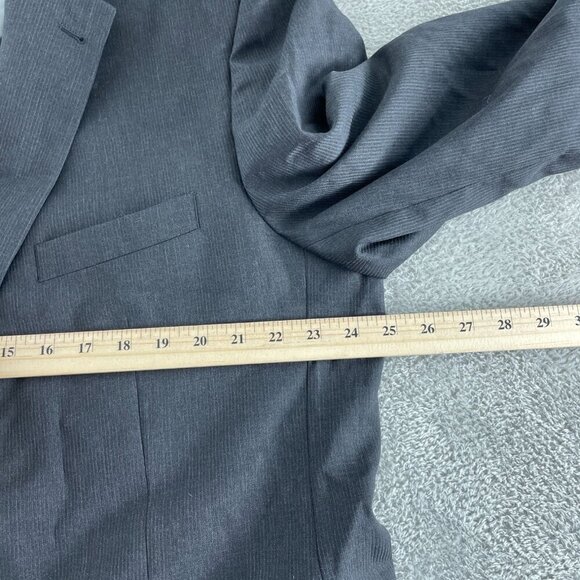 JOS. A. Bank 1905 Custom Made Mens Black Wool Blazer Jacket Size 48L 3722 - Picture 8 of 10